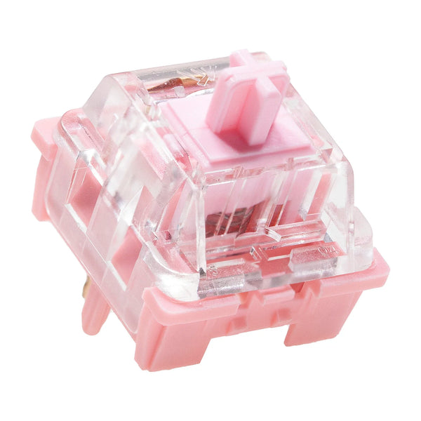KTT Rose Switch Linear 63g MX switch for Mechanical Keyboard Factory Lubed Pink PC PA POM