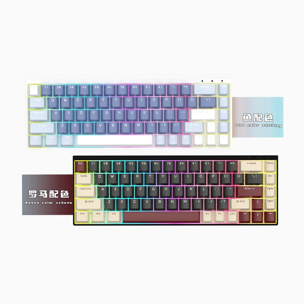 Latenpow Looting68 Magnetic Switch Keyboard 65% NKRO Hot Swappable RGB Fast Trigger PBT Keycap MCU Hall Sensor looting84 75%