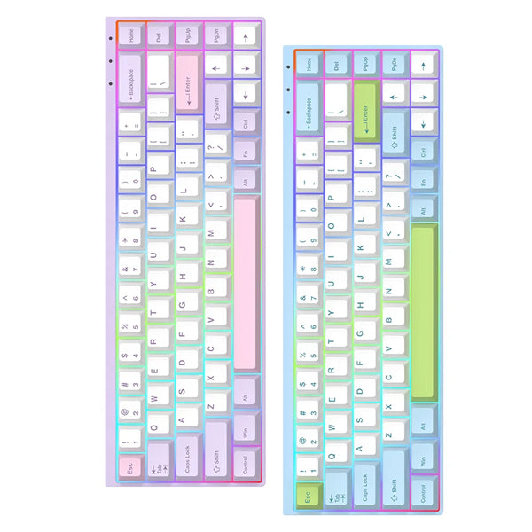 Latenpow Looting68 Magnetic Switch Keyboard Blue Purple Looting 68 65% NKRO Hot Swappable RGB Fast Trigger PBT Keycap MCU Hall