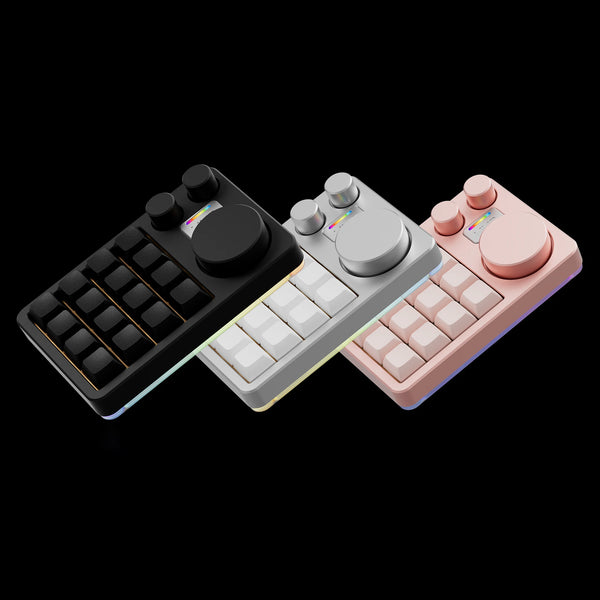 MMD KM16 Keyboard Aluminum Alloy Case with Knob Customized Mechanical keyboard Gasket Custom For Designer PS PR AI Office VIA