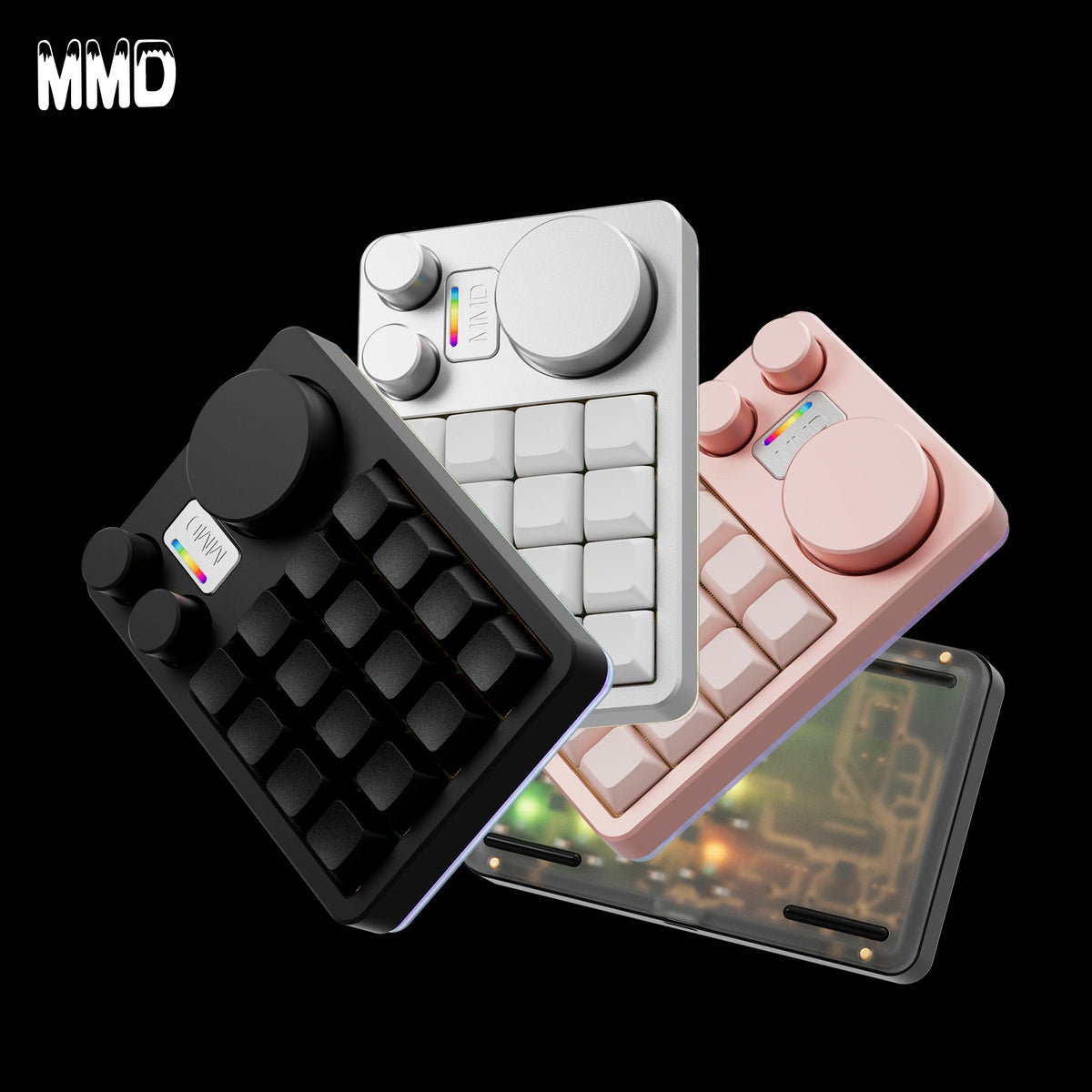 0804 Case MMD KM16 Keyboard Aluminum Alloy Case with Knob Customized Mechanical ...