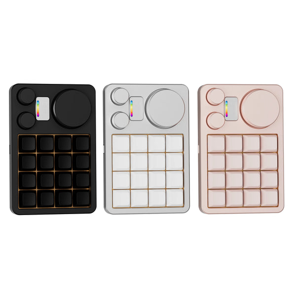 MMD KM16 Keyboard Aluminum Alloy Case with Knob Customized Mechanical keyboard Gasket Custom For Designer PS PR AI Office VIA