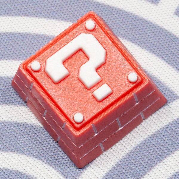 Question Box Resin Artisan Keycap Resin Keycap for MX Stem Mechanical Keyboard Handmade Red Novlty Keycap KT