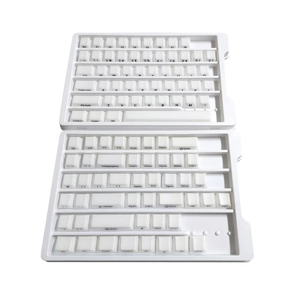 Crystal Jelly Keycap Keycaps For Gaming Mechanical Keyboard MX Switch Light Through White Black Blue ABS PC Screen Printed