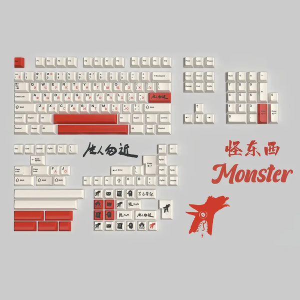 Monster Keycap Cherry Profile ABS PBT Keycap Set for keyboard BM60 CSTC75 BM65 BM68 Made68 EV63 EZ63 EZ60 VGN75 Wooting 60he
