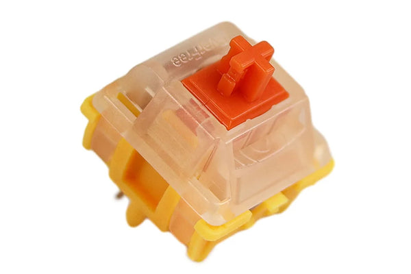 Gateron Everfree Curry Switch Linear 50g MX EF switch for Mechanical Keyboard Factory Pre Lubed Nylon POM 5pin SMD