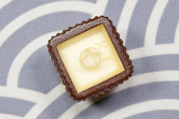 Chocolate Ball Keycap Resin Artisan Keycap for MX Stem Mechanical Keyboard Handmade Yellow Novlty Keycap Tribe