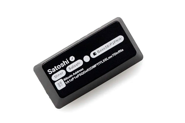 Novelty Shine Through Keycaps ABS Etched back lit black red Enter Backspace Space Satoshi Nakamoto Genesis Block Address