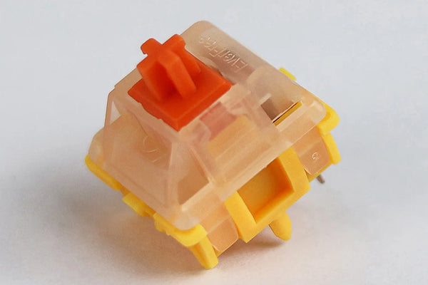 Gateron Everfree Curry Switch Linear 50g MX EF switch for Mechanical Keyboard Factory Pre Lubed Nylon POM 5pin SMD