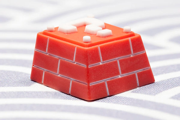 Question Box Resin Artisan Keycap Resin Keycap for MX Stem Mechanical Keyboard Handmade Red Novlty Keycap KT