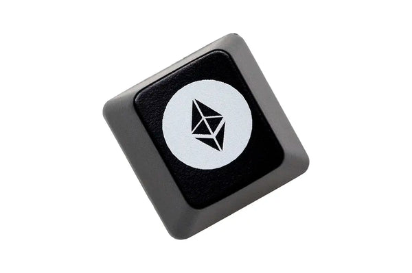 Novelty Shine Through Keycaps ABS Etched back lit black red ESC Logo of ETH BTC BNB UNI HYPE WLFI ADA XRP SUI LINK DOGE SOL
