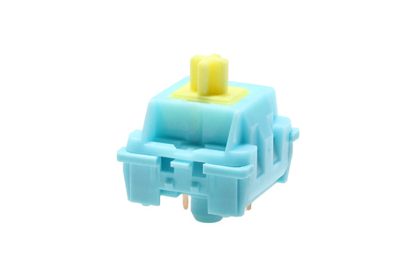 KTT Sea Salt Lemon Switch Linear 53g MX switch for mechanical keyboard 80m Factory Lubed POM RGB 3pin Selected Spring
