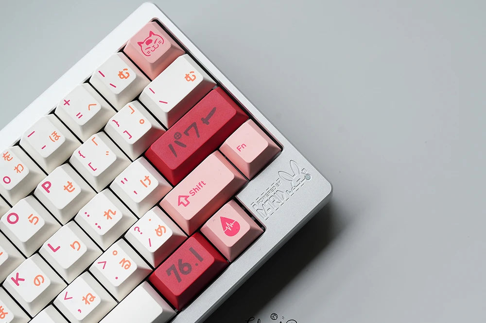 JOE x Domikey Sister's Power Cherry Profile Dye Subbed Keycap Set JOE x Domikey Sister's Power Cherry Profile Dye Subbed Keycap Set