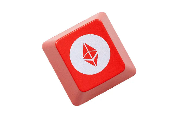 Novelty Shine Through Keycaps ABS Etched back lit black red ESC Logo of ETH BTC BNB UNI HYPE WLFI ADA XRP SUI LINK DOGE SOL