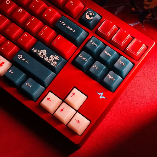 PC Red Bean Cherry Profile PC Silk Screen Keycap Set for keyboard BM60 CSTC75 BM65 BM68 Made68 EV63 EZ63 EZ60 VGN75 Wooting 60he