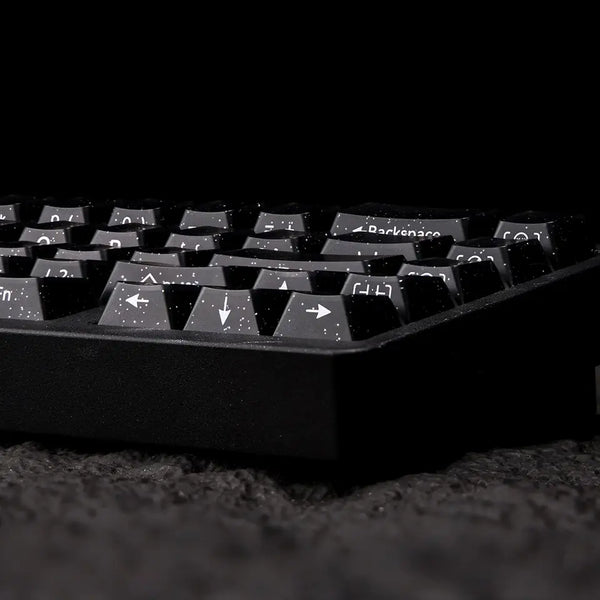 Crystal Jelly Keycap Keycaps For Gaming Mechanical Keyboard MX Switch Light Through White Black Blue ABS PC Screen Printed