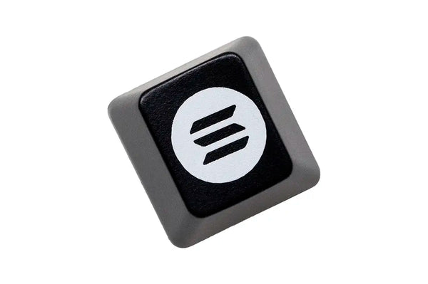 Novelty Shine Through Keycaps ABS Etched back lit black red ESC Logo of ETH BTC BNB UNI HYPE WLFI ADA XRP SUI LINK DOGE SOL