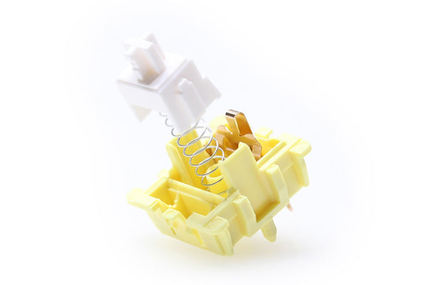JWICK Molly Linear Switch Tactile 5pin SMD 62g mx switch for mechanical keyboard 60m Nylon P3 Long Spring Yellow White Lubed