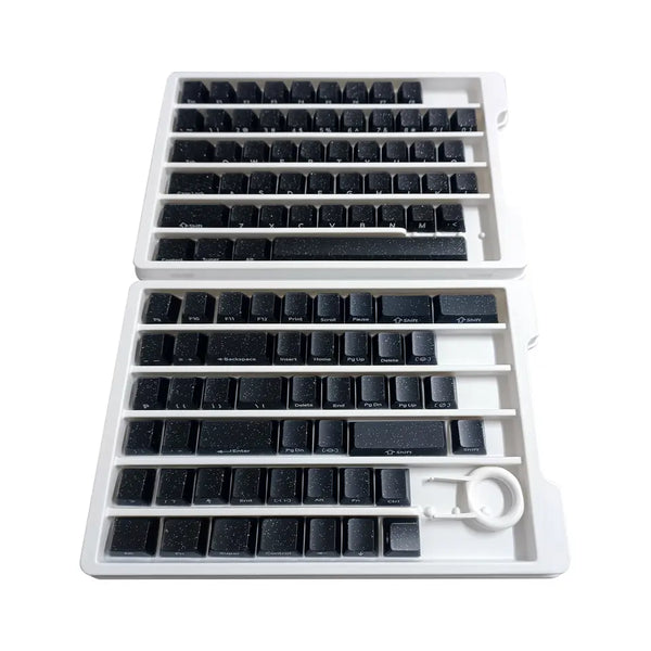 Crystal Jelly Keycap Keycaps For Gaming Mechanical Keyboard MX Switch Light Through White Black Blue ABS PC Screen Printed