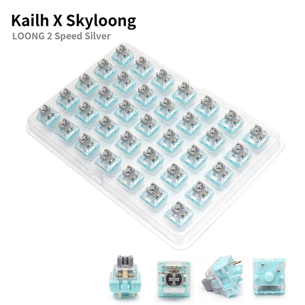 Kailh X Skyloong Speed Silver Switch Lavender Switch mx switch for mechanical keyboard POM 45g 50g 5M