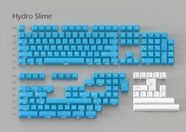 Hififox x Domikey Hydro Slime Cherry Profile ABS Doubleshots Keycap Set for keyboard BM60 CSTC75 BM65 BM68 XD60 スライム