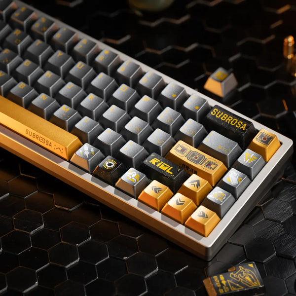 PC SUBROSA Cherry Profile Silk Screen Keycap Set for keyboard BM60 CSTC75 BM65 BM68 Made68 EV63 EZ63 EZ60 VGN75 Wooting 60he