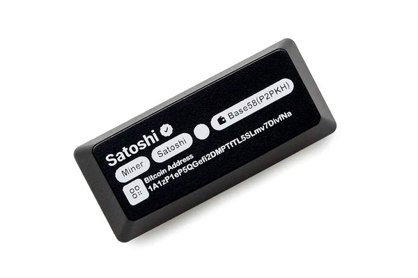 Novelty Shine Through Keycaps ABS Etched back lit black red Enter Backspace Space Satoshi Nakamoto Genesis Block Address