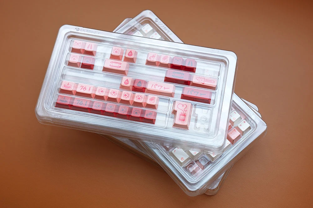 JOE x Domikey Sister's Power Cherry Profile Dye Subbed Keycap Set JOE x Domikey Sister's Power Cherry Profile Dye Subbed Keycap Set