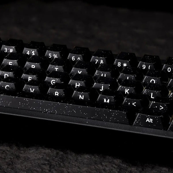 Crystal Jelly Keycap Keycaps For Gaming Mechanical Keyboard MX Switch Light Through White Black Blue ABS PC Screen Printed