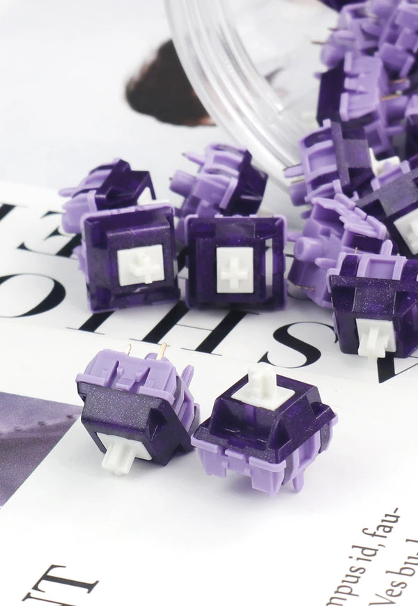 Duhuk Bitter Tea Purple Switch V2 Kuchazi Switch RGB SMD 58g 63.5g 5pin Pre Advanced Heavy Tactile for mechanical keyboard