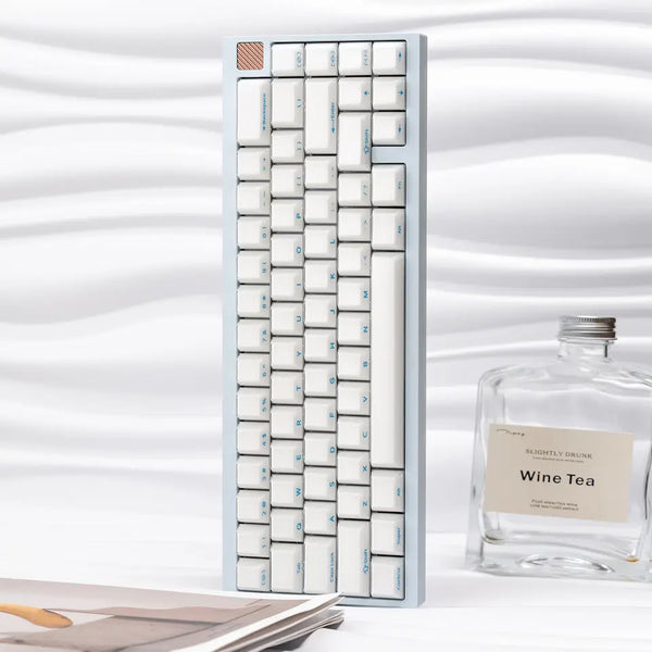 Crystal Jelly Keycap Keycaps For Gaming Mechanical Keyboard MX Switch Light Through White Black Blue ABS PC Screen Printed