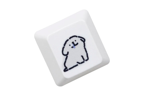 Cute Little Puppy Keycap Kitty Meme Keycap Dye Subbed keycaps for mx stem Gaming Mechanical Keyboards Dog