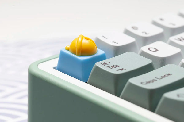 Bell Keycap Resin Artisan Keycap for MX Stem Gaming Mechanical Keyboard Handmade Yellow Blue Novlty Keycap KT