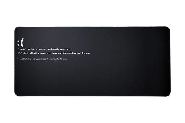 Image Not Found Screen of Death Error Mousepad for Mechanical Keyboard Mouse Deskmat Stitched Edges High quality soft Rubber
