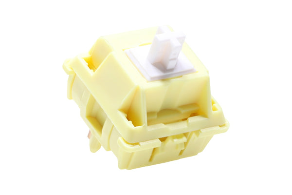 JWICK Molly Linear Switch Tactile 5pin SMD 62g mx switch for mechanical keyboard 60m Nylon P3 Long Spring Yellow White Lubed