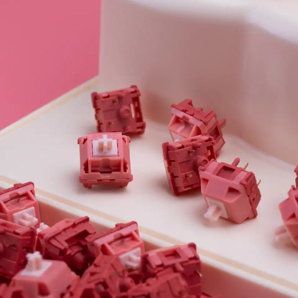 Zuoce Sweet Grapefruit Switch Linear 33g 38g MX switch for mechanical keyboard Factory Lubed Long Srping 21mm POM PC