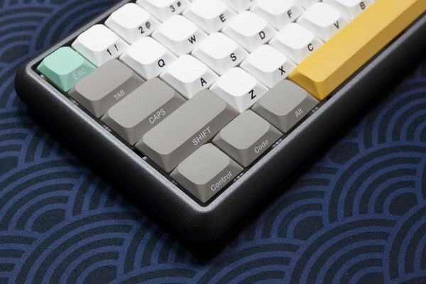 GKs Simple Style Keycap for Low Profile MX Stem Gaming Mechanical Keyboard Dye Subbed Keycap Side print font Grey Thin