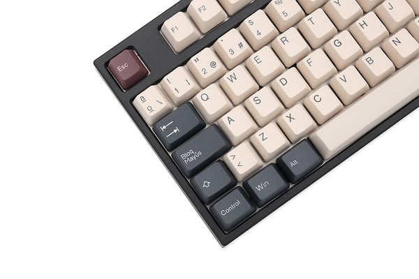 Taihao Cream Dim Grey Keycap ABS double shot keycaps ES Spanish for diy gaming mechanical keyboard oem profile