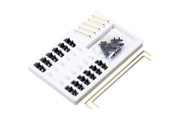 Everglide Panda V4 Plate Mounted Stabilizer Gold Plated Wire for Custom Mechanical Keyboard Plate White Black New Mould