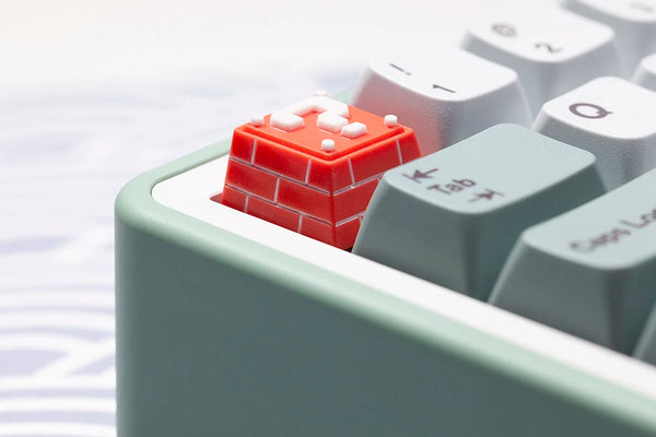 Question Box Resin Artisan Keycap Resin Keycap for MX Stem Mechanical Keyboard Handmade Red Novlty Keycap KT