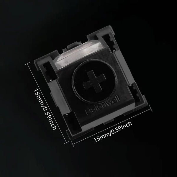 Unionwell Dark Jade Magnetic Switch Ink Jade Switch RGB Linear for Magnetic mechanical keyboard Pre Lubed Long Spring POM