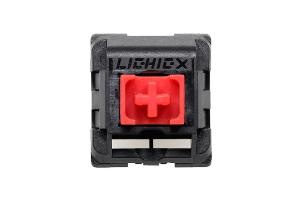 LICHIC XCJZ Scarlet Red Switch 54g RGB SMD Pre Advanced Tactile Switches For Mechanical keyboard MX Stem 5pin Lubed POM Nylon