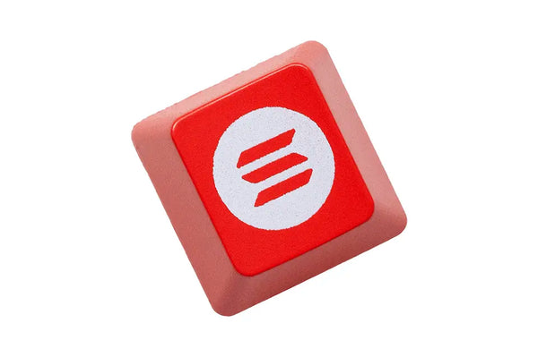 Novelty Shine Through Keycaps ABS Etched back lit black red ESC Logo of ETH BTC BNB UNI HYPE WLFI ADA XRP SUI LINK DOGE SOL