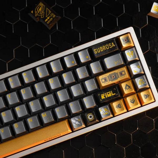 PC SUBROSA Cherry Profile Silk Screen Keycap Set for keyboard BM60 CSTC75 BM65 BM68 Made68 EV63 EZ63 EZ60 VGN75 Wooting 60he