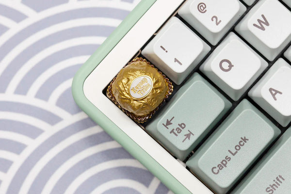 Chocolate Ball Keycap Resin Artisan Keycap for MX Stem Mechanical Keyboard Handmade Yellow Novlty Keycap Tribe