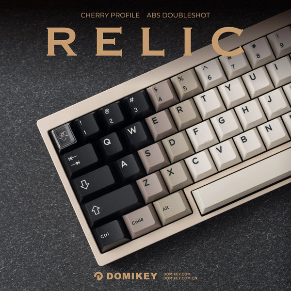 Domikey Relic Cherry profile ABS doubleshot Keycaps