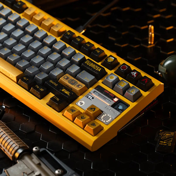 PC SUBROSA Cherry Profile Silk Screen Keycap Set for keyboard BM60 CSTC75 BM65 BM68 Made68 EV63 EZ63 EZ60 VGN75 Wooting 60he