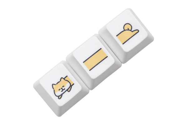 Cute Little Puppy Keycap Meme Keycap Dye Subbed keycaps for mx stem Gaming Mechanical Keyboards OEM Profile R4 Bunny Cat Shark