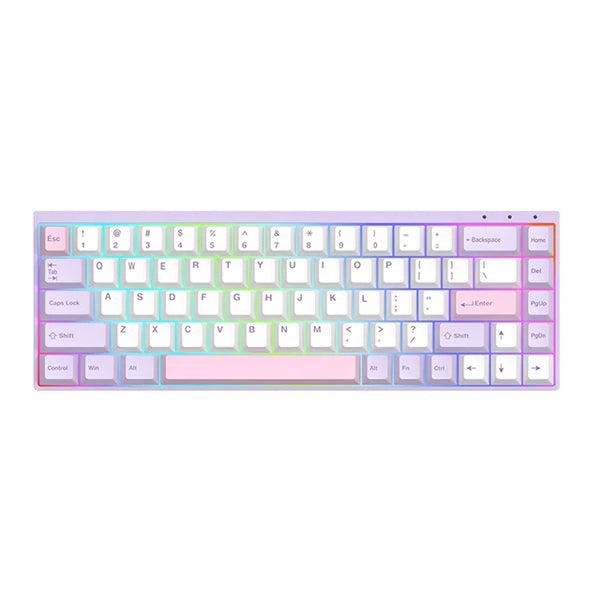 Latenpow Looting68 Magnetic Switch Keyboard Blue Purple Looting 68 65% NKRO Hot Swappable RGB Fast Trigger PBT Keycap MCU Hall