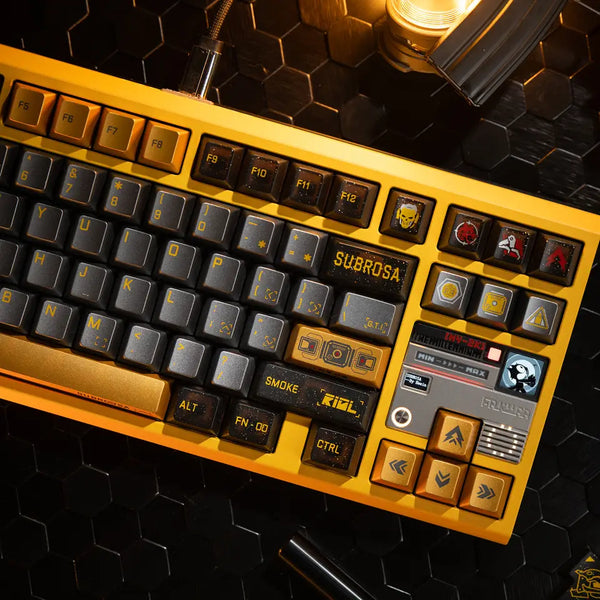 PC SUBROSA Cherry Profile Silk Screen Keycap Set for keyboard BM60 CSTC75 BM65 BM68 Made68 EV63 EZ63 EZ60 VGN75 Wooting 60he